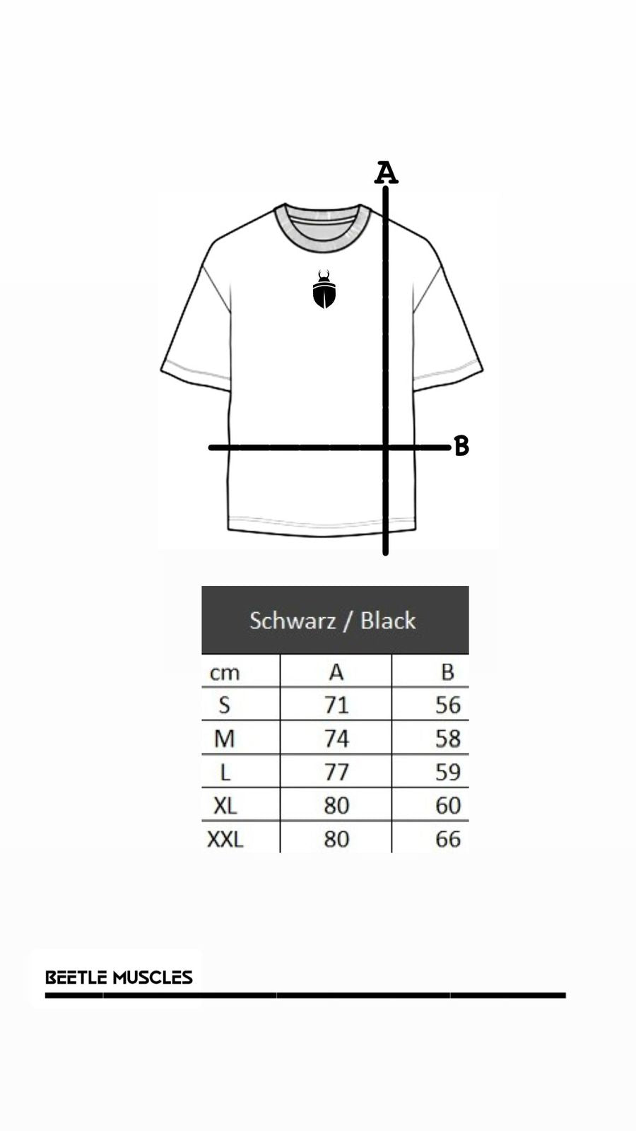 schwarzes Baumwoll-T-Shirt